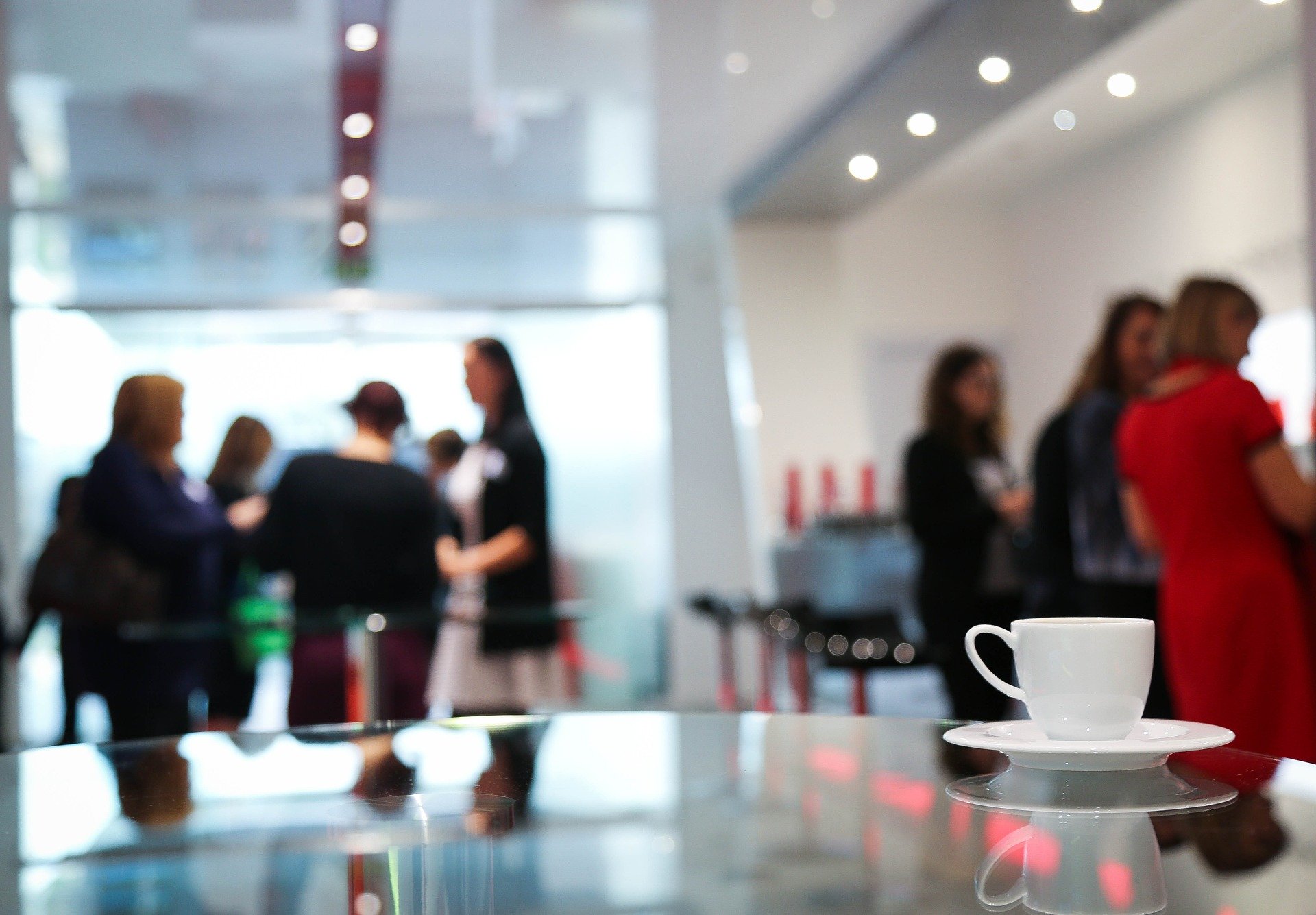 coffee break at a modern cafe